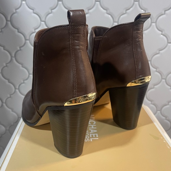 Michael Kors, brown heeled boots, size 10M - Picture 10 of 15